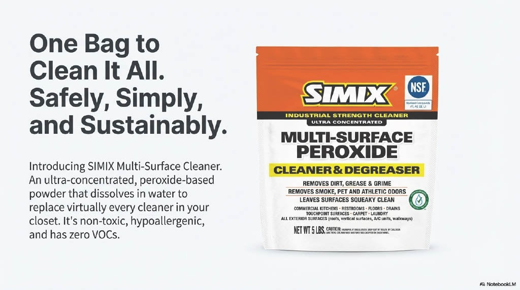 One 5-pound bag Simix Multi Surface Cleaner
